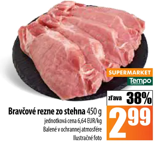 Bravčové rezne zo stehna