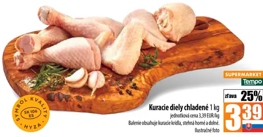 Hyza Kuracie diely chladené