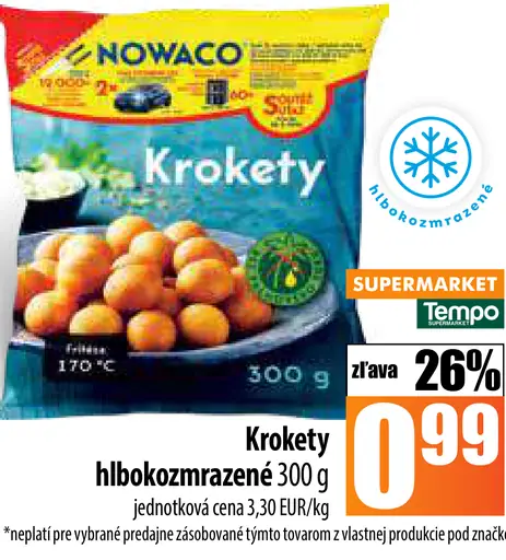 Nowaco Kroketty hlbokozmrazené
