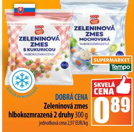 Zeleninová zmes mrazené