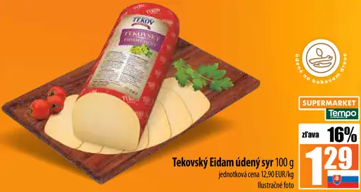 Tekovský Eidam údený syr