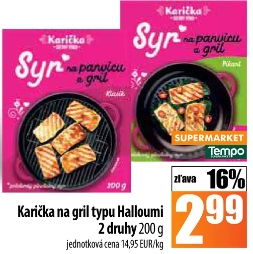 Karička syr na gril typ Halloumi