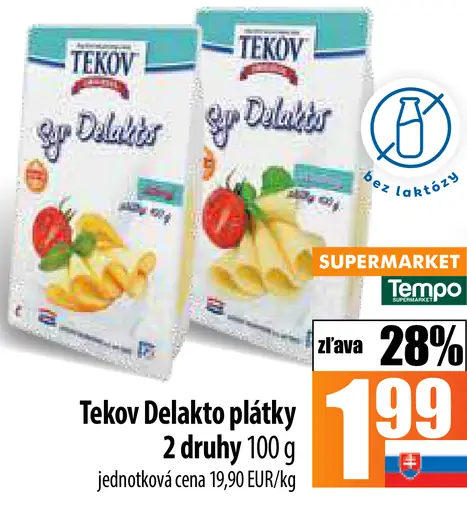 Tekov Delakto plátky