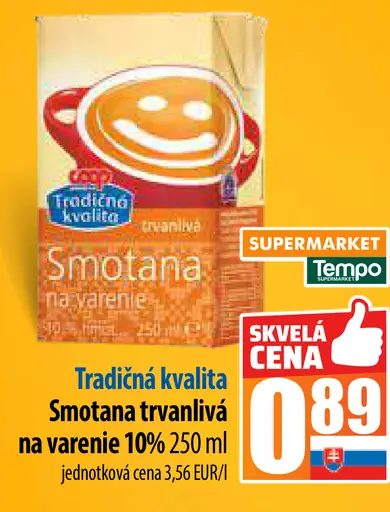 Presidentská Smotana trvanlivá na varenie