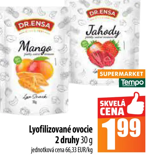 Dr. Ensa Lyofilizované ovocie