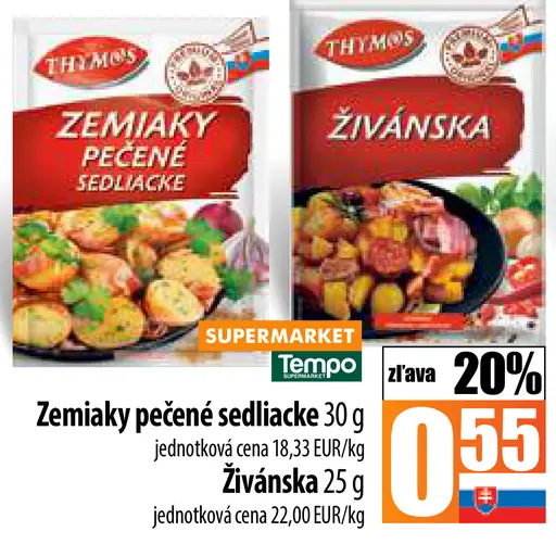 Thymos Zemiaky pečené sedliacke