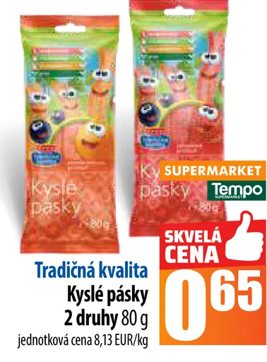 Tradičná kvalita Dúhové a kyslé pásky