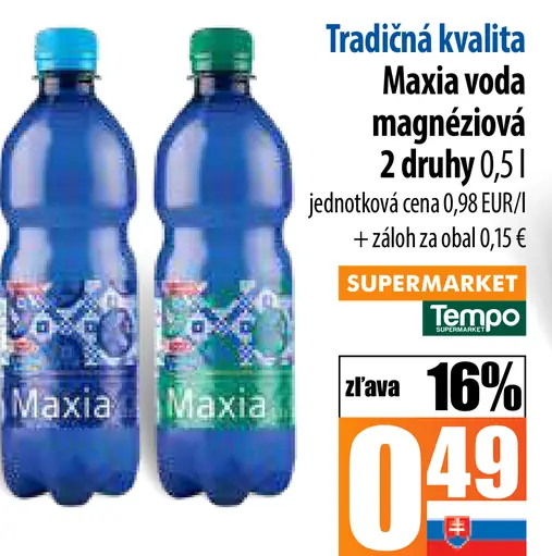 Maxia voda magnéziová