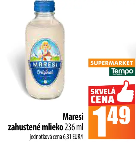 Maresi zahustené mlieko