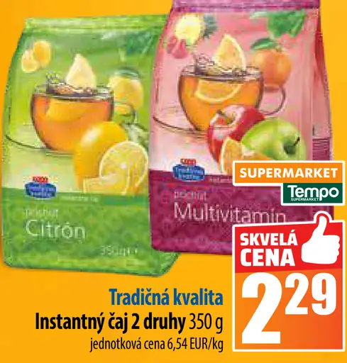 Tradičná kvalita Instantný čaj