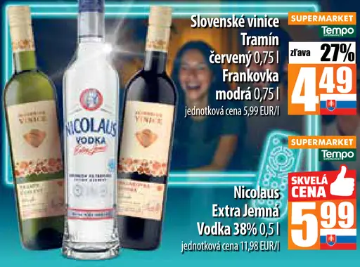 Slovenské víne Tramin červený Frankovka modrá