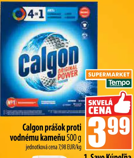 Calgon prášok proti vodnému kameňu