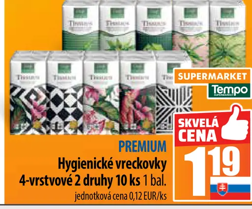 Hygienické vreckovky 4-vrstvové