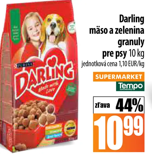 Darling mäso a zelenina granuly pre psy