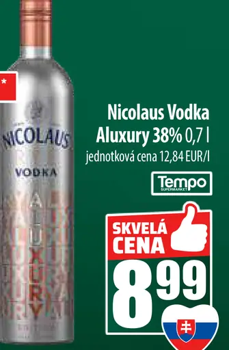 Nicolaus Vodka Aluxury 38%