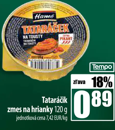 Tatárka Hame Tataráček zmes na hrianky