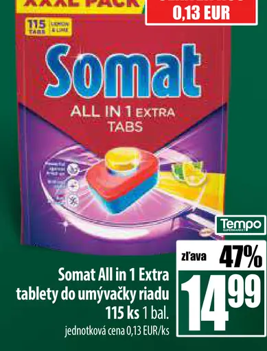 Somat All in 1 Extra tablety do umývačky riadu