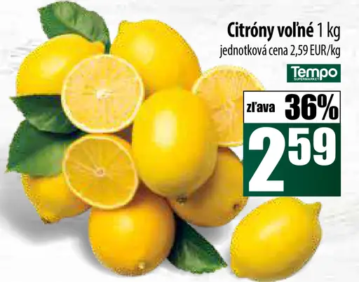Tempo Citróny voľné