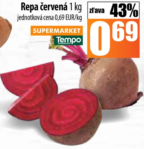 Tempo Repa červená