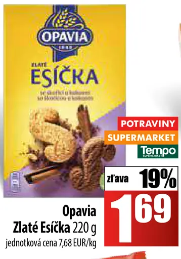 Opavia Zlaté Esíčka so škoricou