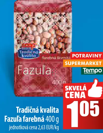 Tradičná kvalita Fazula farebná