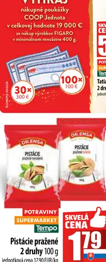 Pistácie pražené