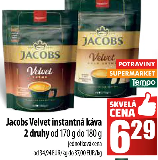 Jacobs Velvet instantná káva