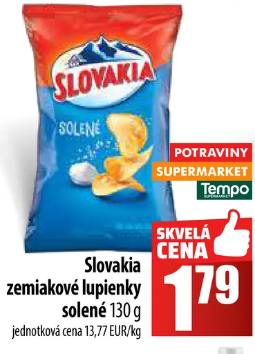 Slovakia zemiakové lupienky solené