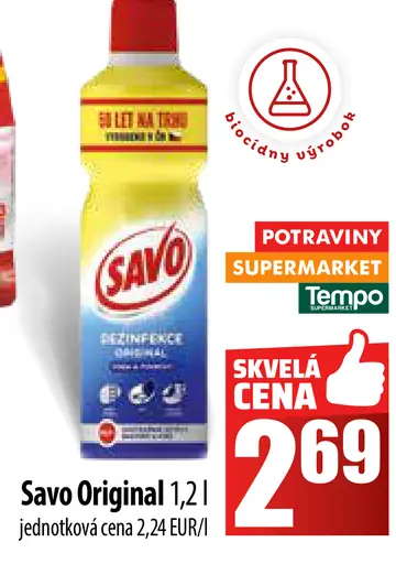 Savo Original dezinfekcia