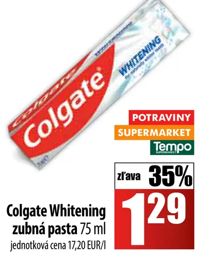 Colgate zubná pasta Whitening