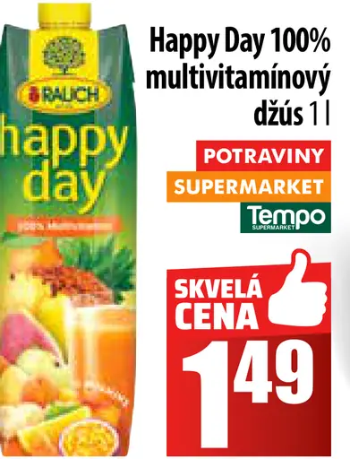 Rauch Happy Day multivitamínový džús