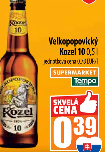 Velkopopovický Kozel plechovka