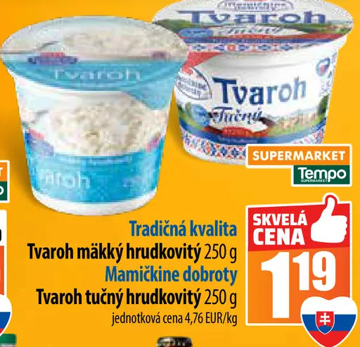 Mamičkine dobroty Tvaroh mäkký hrudkovitý