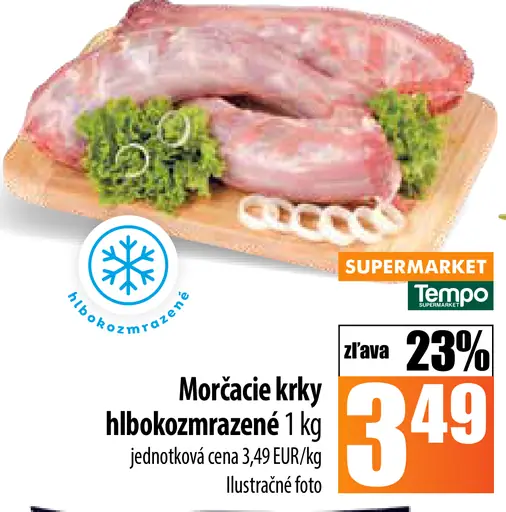 Morčacie krky hlboko mrazené