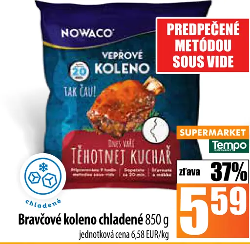Bravčové koleno chladené