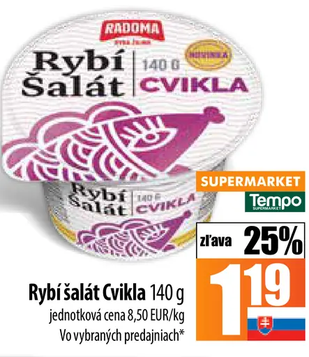 Radoma Rybí šalát Cvikla