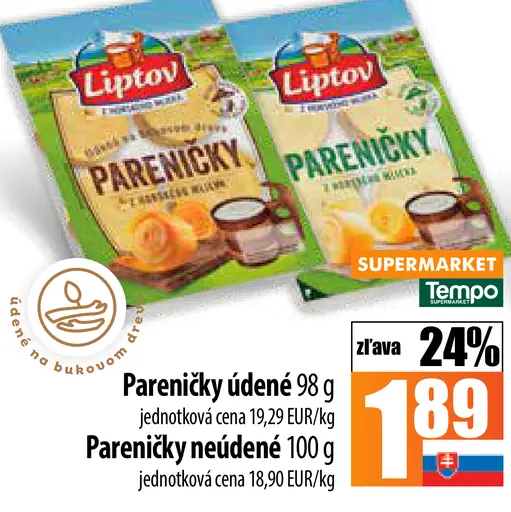 Parenický údené a neúdené