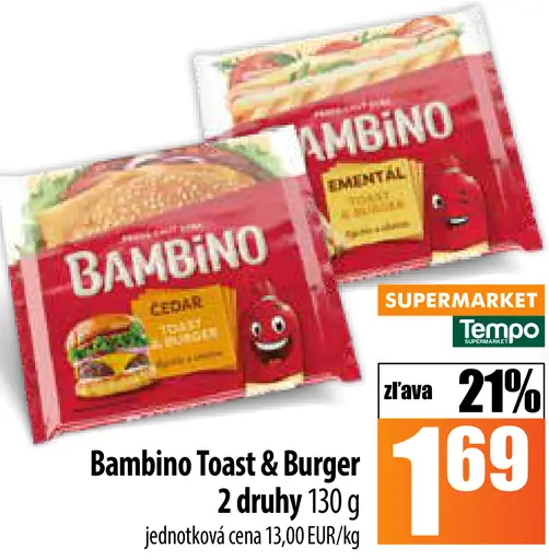 Bambino Toast & Burger ementál