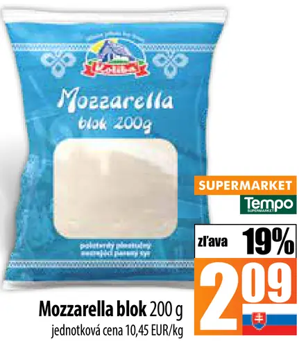 Mozzarella blok