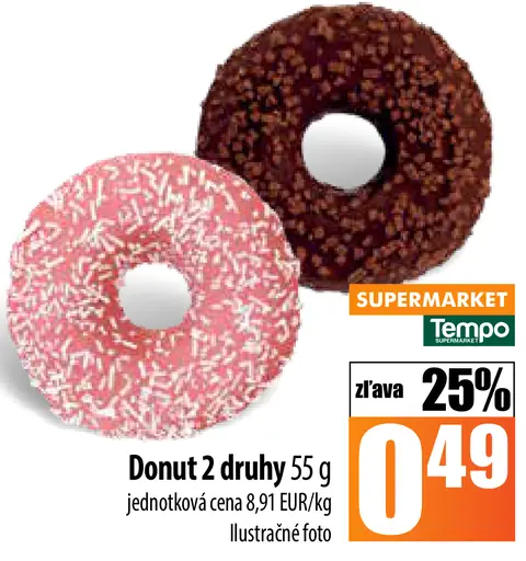 Donut rôzne druhy