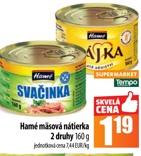 Hamé mäsová nátierka