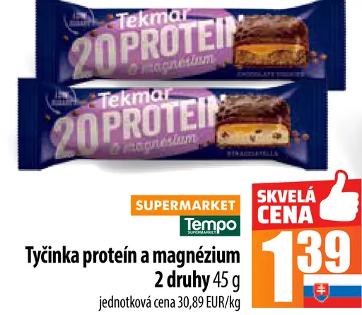 Tekmar Tyčinka proteín a magnézium
