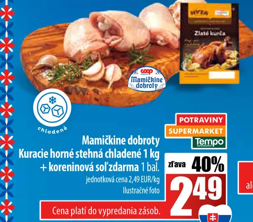 Mamkine dobroty Kuracie horné stehná chladené
