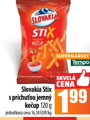 Slovakia Stix s príchuťou jemný kečup