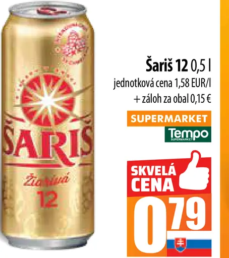 Šariš 12 plechovka