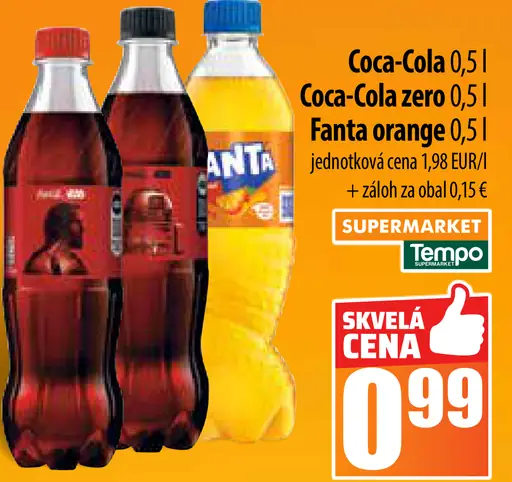 Coca-Cola zero Fanta orange