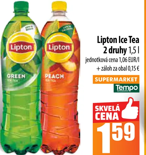Lipton Ice Tea s príchuťou malín