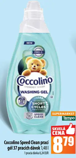 Tempo Coccolino Speed Clean prací gél