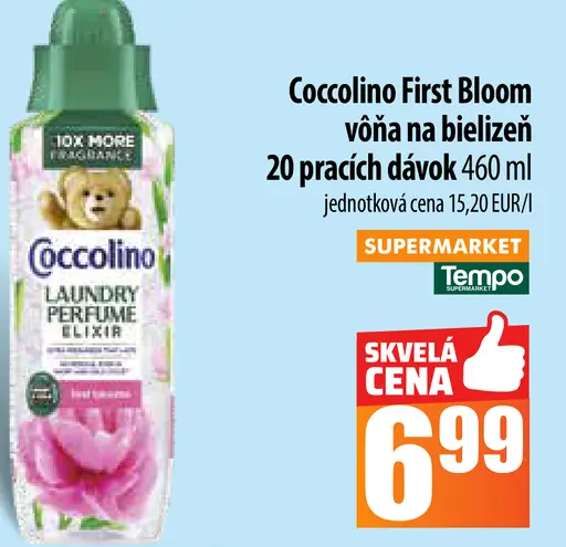 Coccolino First Bloom vôňa na bielizeň