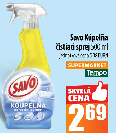 Tempo Savo Kúpelňa čistiaci sprej